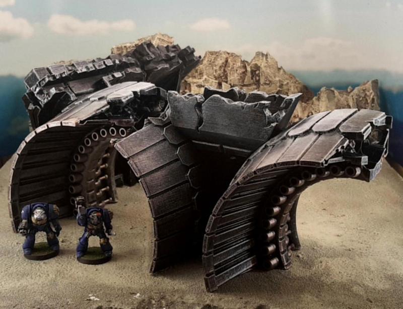 Gothic spaceship wreck B engines