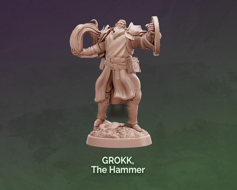 Grokk, the Hammer - Orc Cleric