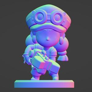 JESSIE ACTION FIGURE - BRAWL STARS