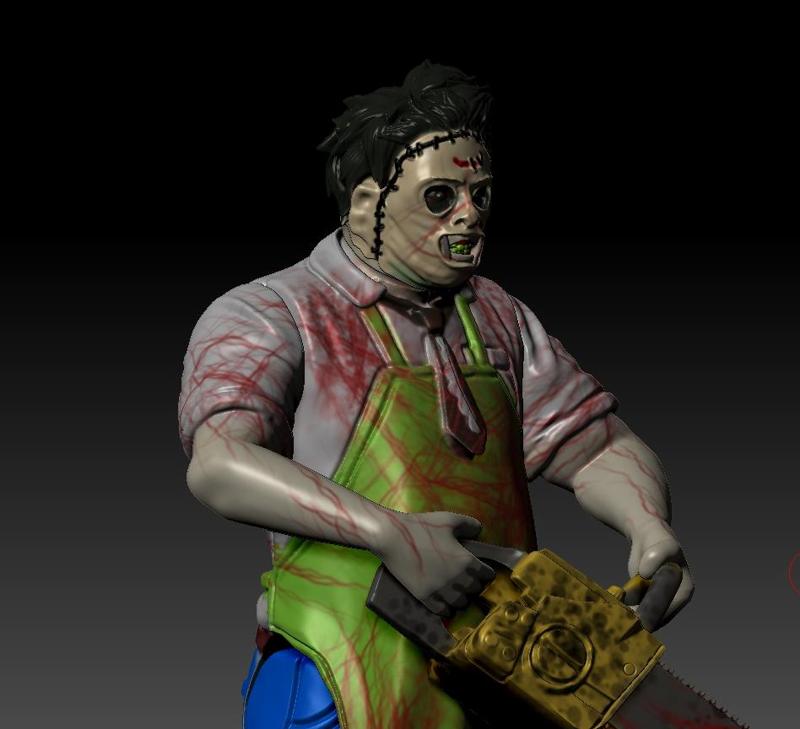 Leatherface Vintage Style Action Figure 3.75" for 3D Printing