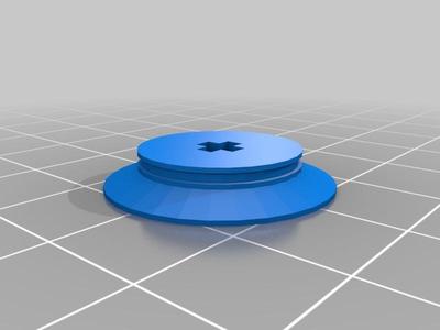 Lego-compatible Train Wheel for motorized bogie with notch for rubber band