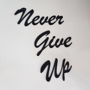 "Never Give Up" Sculpture