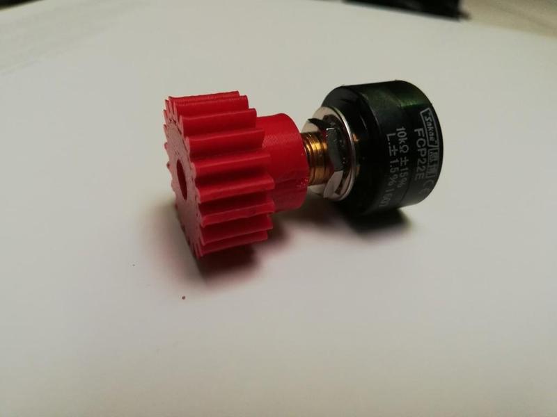 Pignon 20 dents pour potentiomètre FCP22E