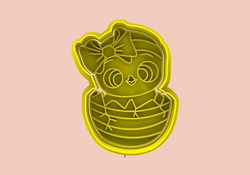 EASTER CHICKEN CUTTER AND STAMP