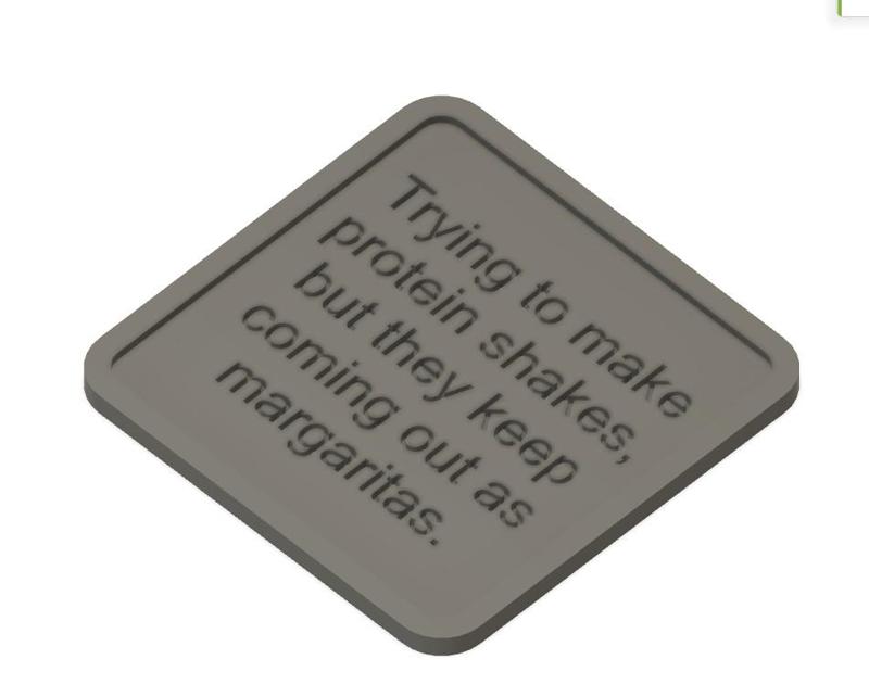 Margaritas Protein Shake Coaster w/Holder (holds 6)