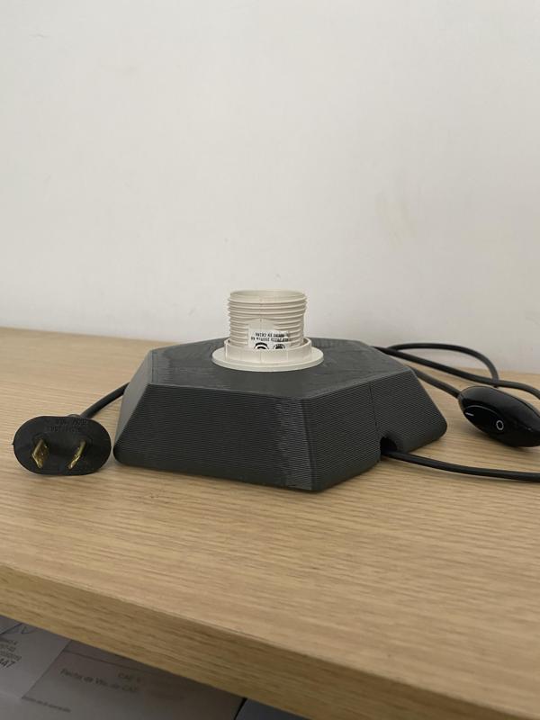 E27 Hexa Base for Table Lamps by Lunfardo