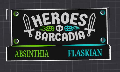 HEROES OF BARCADIA CUP HOLDERS WALL MOUNTED