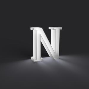 Letter N Night Light