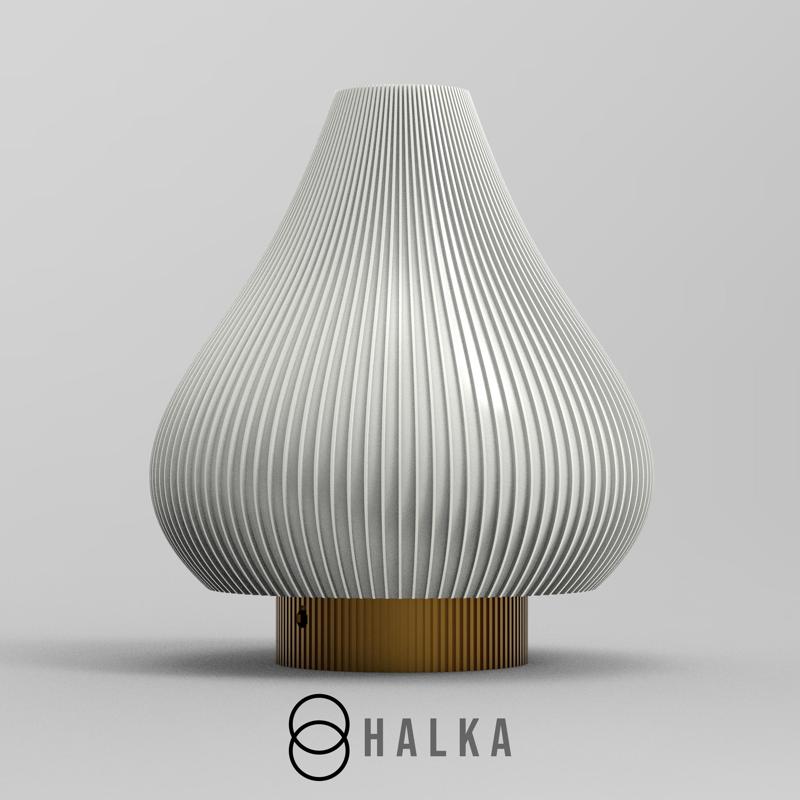 Ripple Cone Lamp – Water-Inspired Design for Calming Spaces – Beautiful FDM Printable Art Lamp