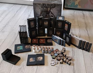 The Witcher: Old World - Big Box card tray replacement and insert addons