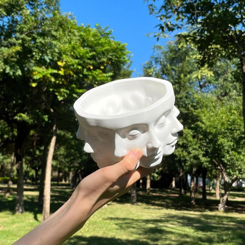 Face planter Pot with drainage