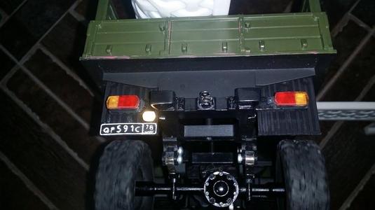 WPL Chassis Rear with stops light socket