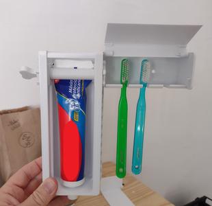 Toothpaste and toothbrush holder