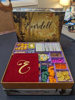 Everdell Insert - Fits All Expansions in Base Game Box Plus One Expansion Lid