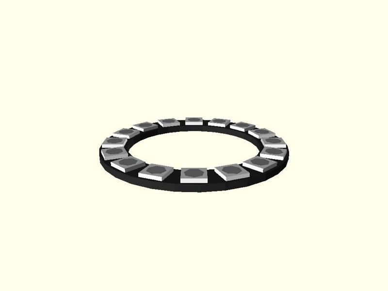 RGB LED Ring OpenScad Model