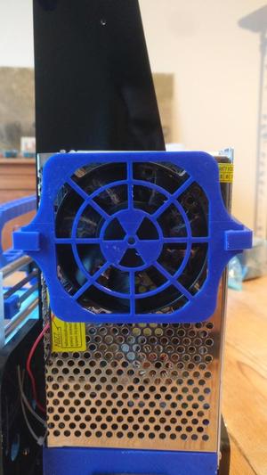 Minimalist Fan Holder for Anet A8 - Nuke Logo