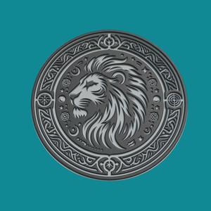 Lion Print Model