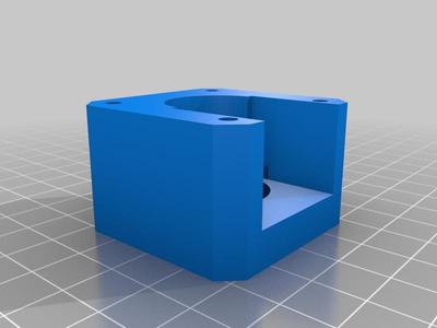 Ender 3 Pro Y axis damper mount for press fit pulleys