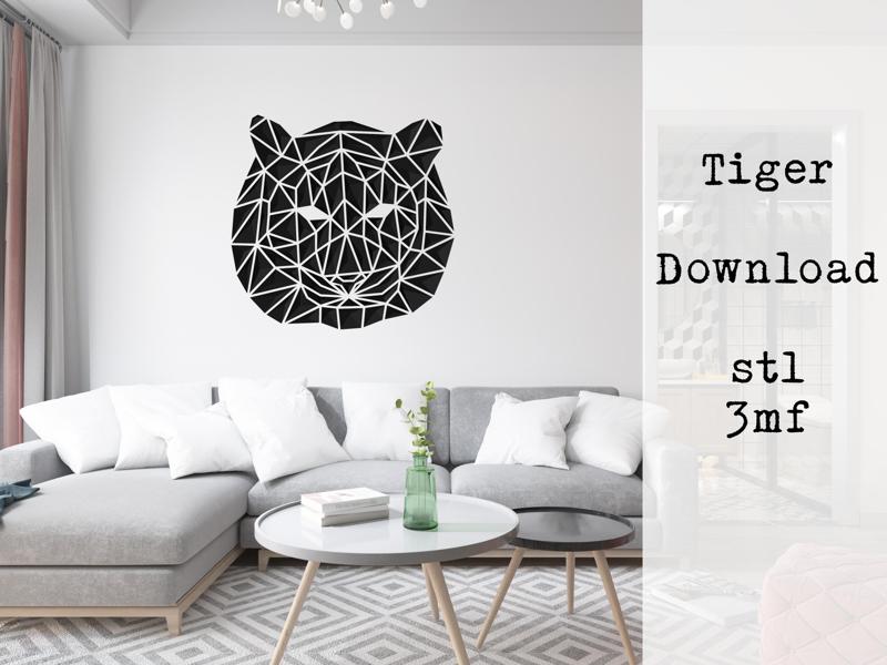 Tiger geometric wild cat