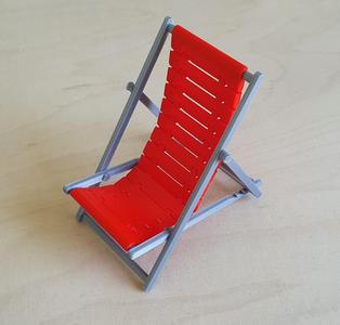 Simple, foldable, print-in-place canvas chair