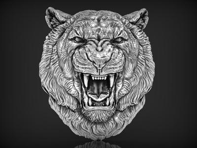 Tiger Pendant 3D print model