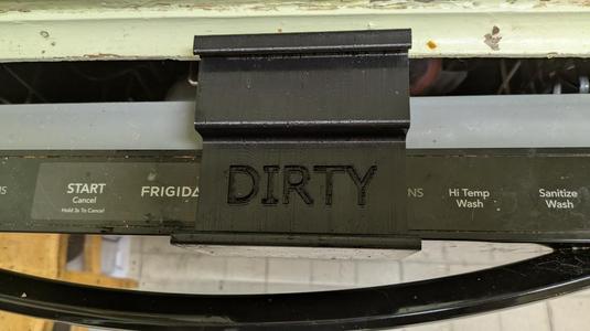 Dishwasher clean/dirty indicator