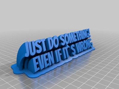 Do Something Name Plate