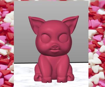 Cute Little Pig Model Decor