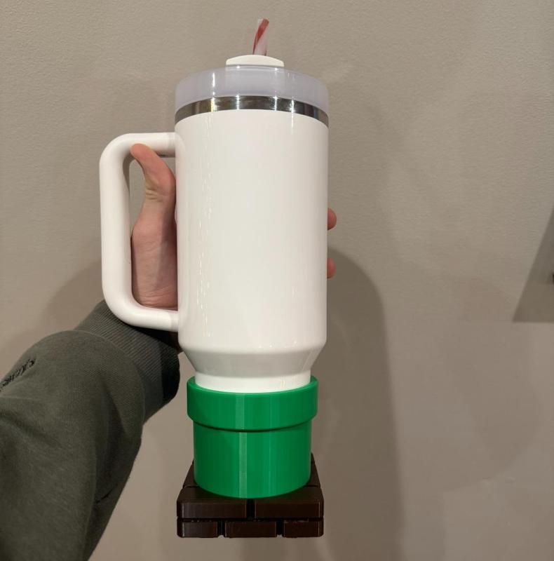 mario pipe stanley cup bottom