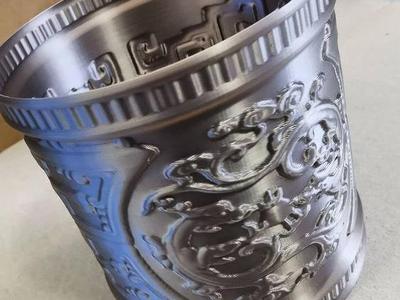 Dragon relief cup