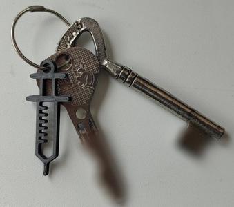 Syringe keychain