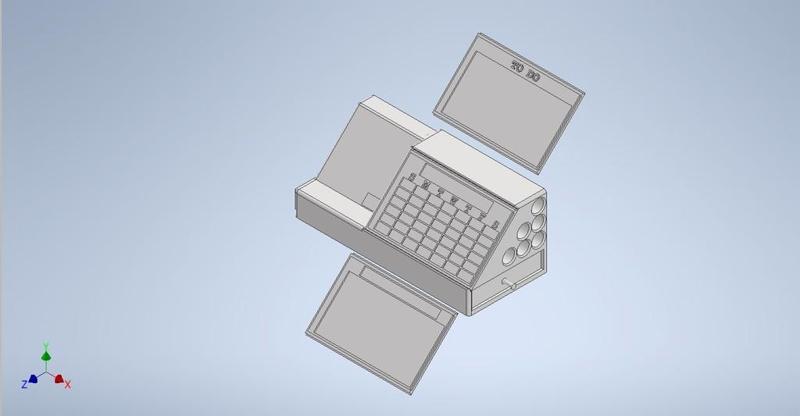 Desk Organizer w/ Modular Index Card Holder