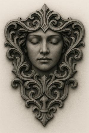 Baroque face decoration