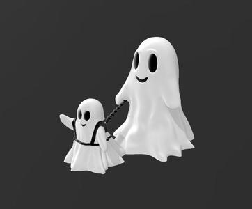 Ghost walking kid CU
