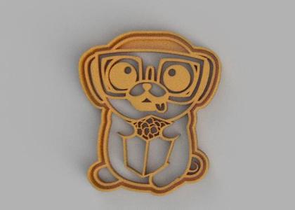 Kawaii Dog Pug Cookie Cutter