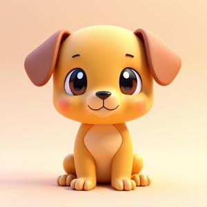 Puppy: cute and sitting