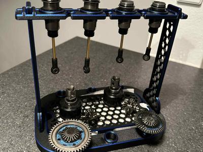 1/8 Buggy shock & diff stand/drain