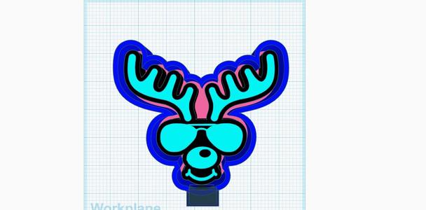 Reindeer with sunglasses