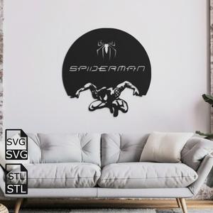 Spiderman 2D Wall Art STL SVG