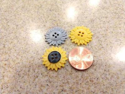 Sunflower Button