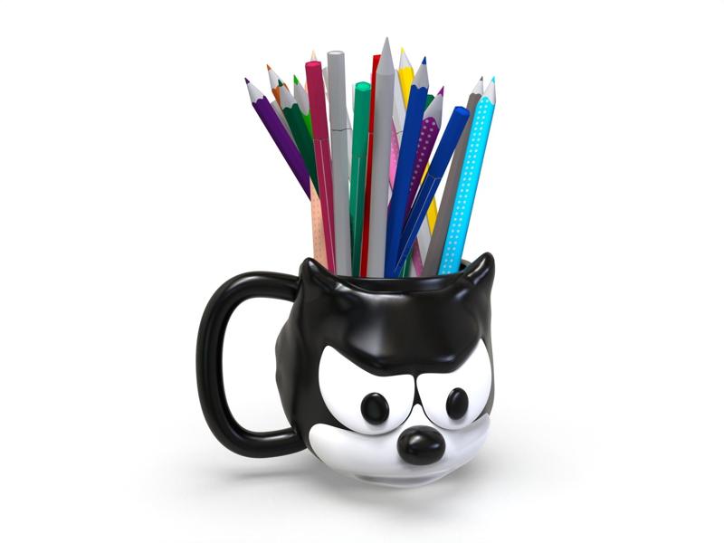 Felix The Cat Mug Pencil Holder