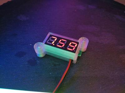 Mini enclosure for voltmeter module