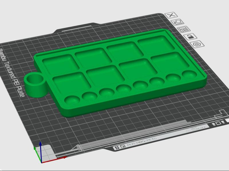 Paint Palette With Thumb Loop