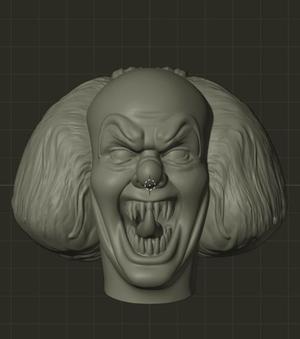 Pennywise 1991 head stl file