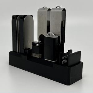 SD-Card / USB-Stick / microSD / Ledger Nano X desktop organizer (on and under table)