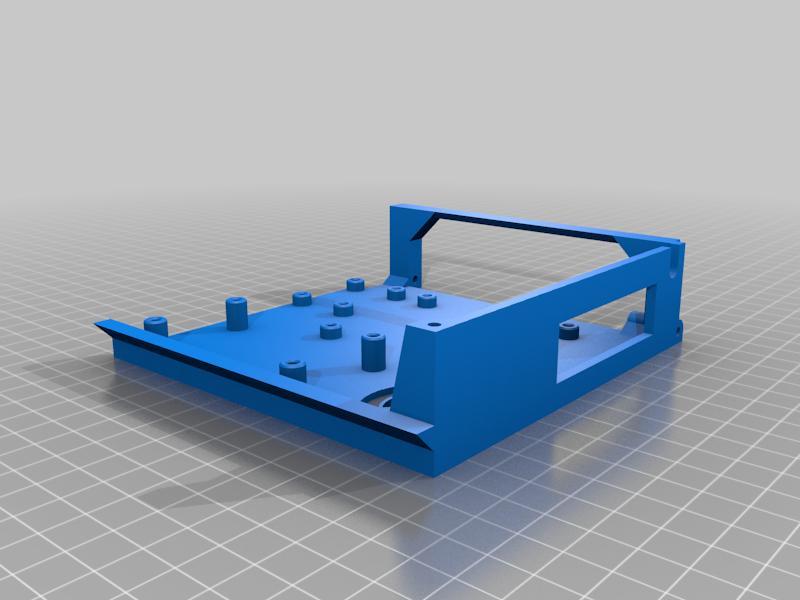 Rear Electronics Case Remix for Rasp Pi, LM2596s Buck Converter, and Relay