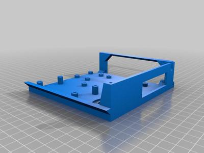 Rear Electronics Case Remix for Rasp Pi, LM2596s Buck Converter, and Relay