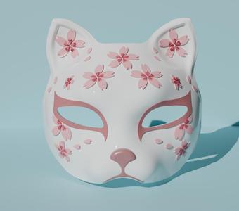 Anime cosplay mask: Kitsune - Anime cosplay mask: kitsune