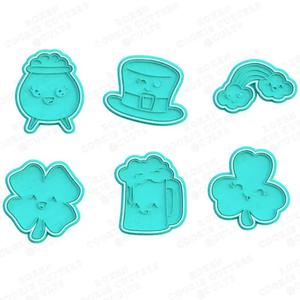 St.Patrick's Day cookie cutter set of 6