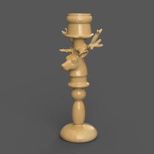 Reindeer Candle Holder – 3D Festive Design for Home Décor